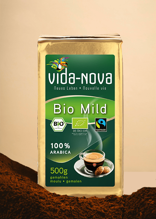 Vida Nova Milde biologische en Fairtrade gemalen koffie - 500g