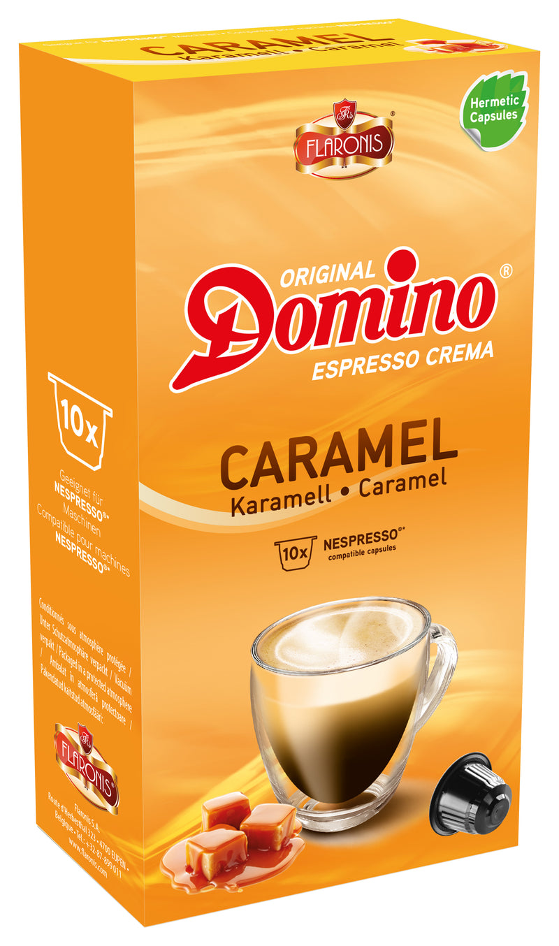 Domino Koffie Capsules Compatibel Nespresso Caramel - 10 capsules