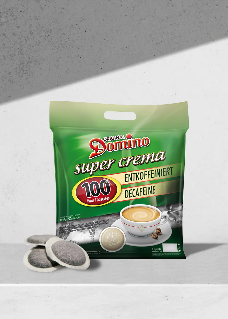 Domino cafeïnevrije Senseo compatibele koffiecupverpakking - 100 cups