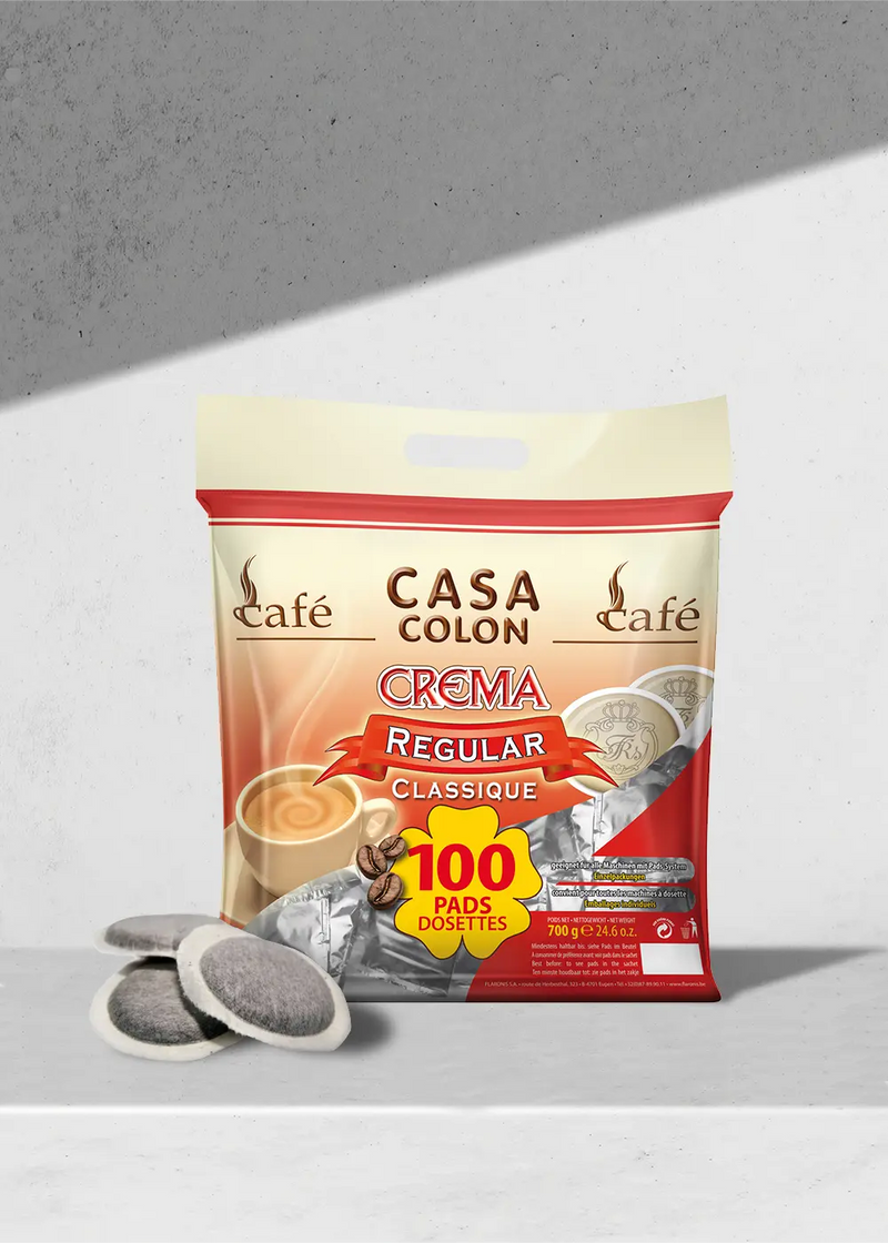 Pack Café dosettes Casa Colon Classique Compatibles Senseo - 100 dosettes