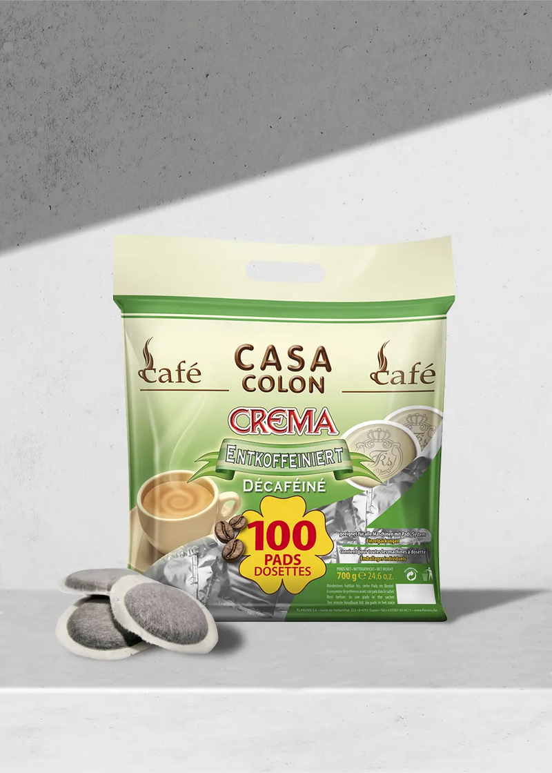 Pack Café dosettes Casa Colon Décaféiné Compatibles Senseo - 100 dosettes