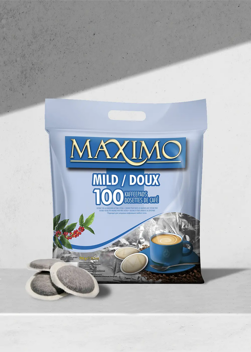 Maximo Mild Senseo Compatibele Koffiepadverpakking - 100 Pads