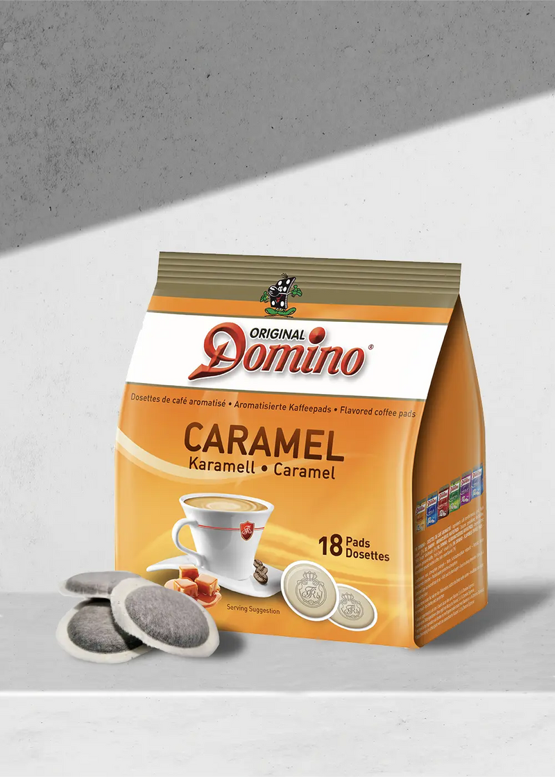 Café dosettes Domino Caramel Compatibles Senseo - 18 dosettes