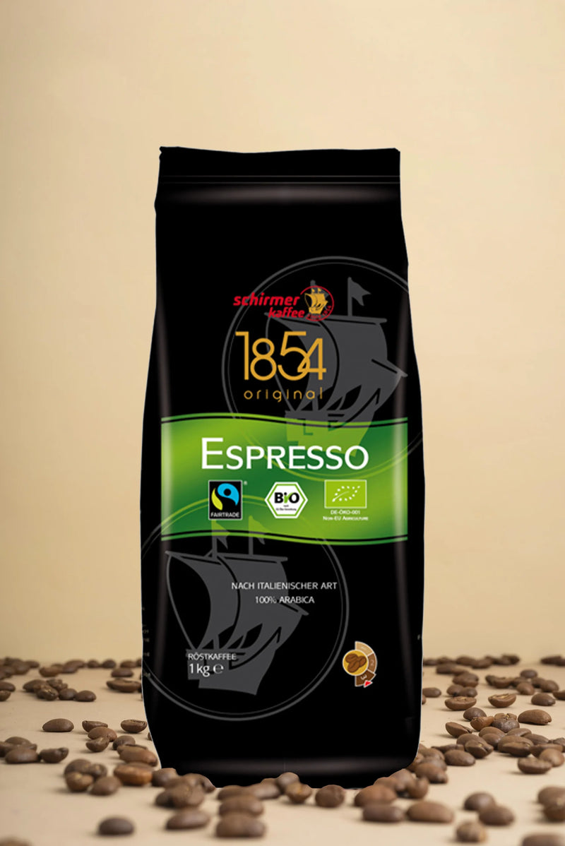 Café en Grains Bio &amp; Fairtrade Schirmer Espresso 100% Arabica - 1kg