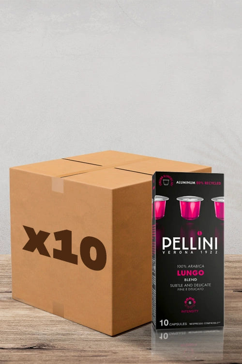 Pellini Lungo - 10 Capsules Nespresso Alu
