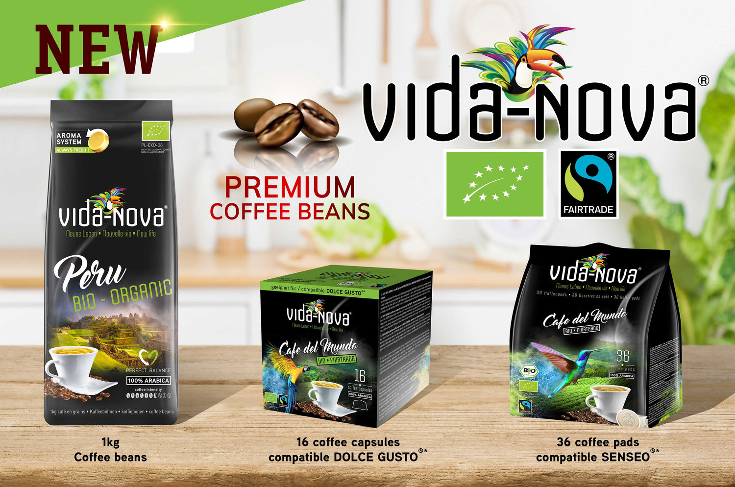 Nouveau café bio VIDA-NOVA