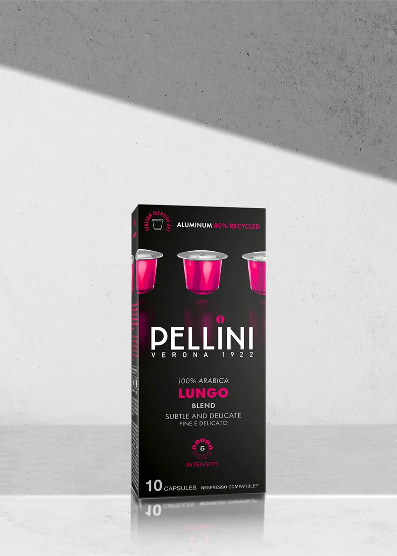 Pellini Lungo - 10 Capsules Nespresso Alu
