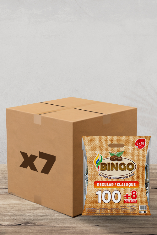 Bingo Classic Senseo Compatibele Koffiepadverpakking - 108 Pads