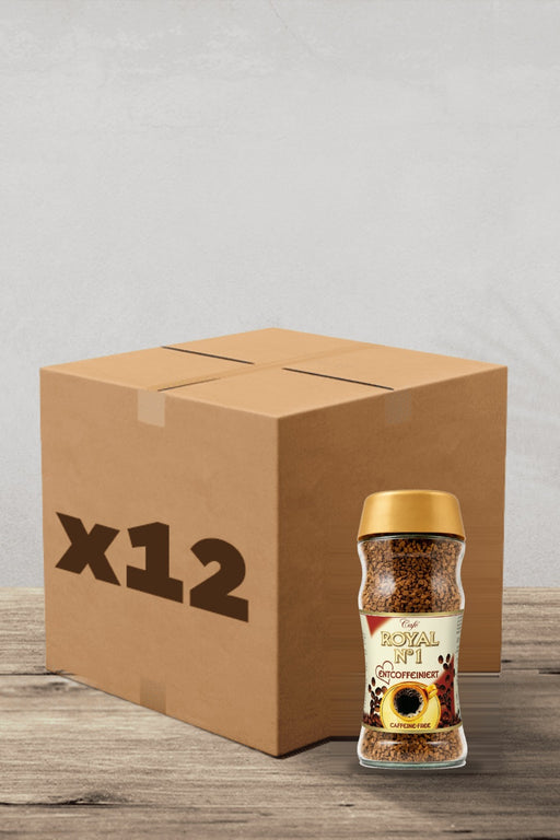 Carton de 12 bocaux de café soluble Royal N°1 décaféiné 100 g