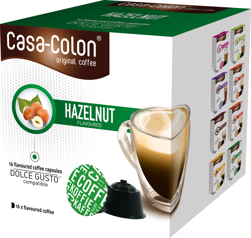 Capsules Café Casa Colon Noisette Compatibles Dolce Gusto - 16 capsules