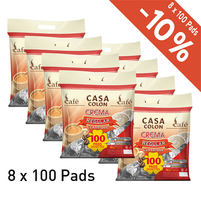 CASA COLON - SENSEO®* COMPATIBLE COFFEE PADS - REGULAR - 800 PCS