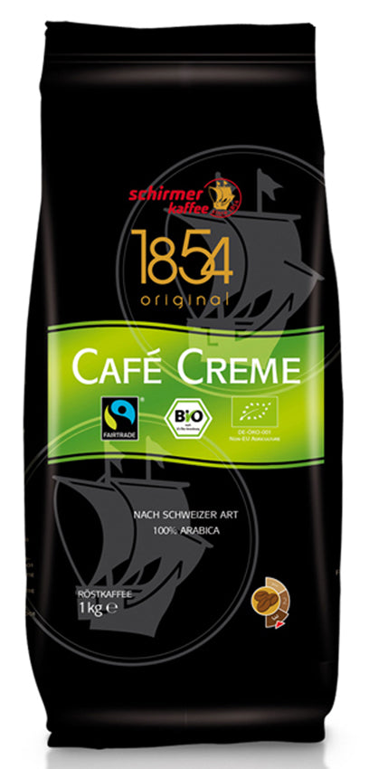 Café en Grains Bio &amp; Fairtrade Schirmer Café Crème 100% Arabica - 1kg