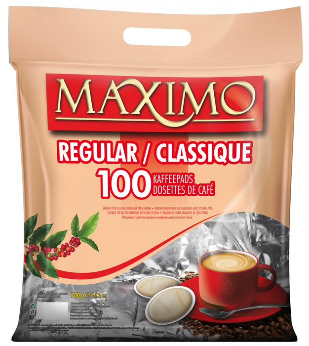 MAXIMO - DOSETTES DE CAFÉ COMPATIBLES SENSEO®* - CLASSIQUE - 100 PCS