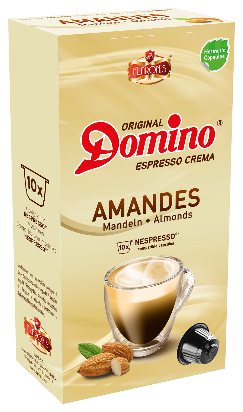 Capsules Café Domino Compatibles Nespresso "Amandes" - 10 capsules