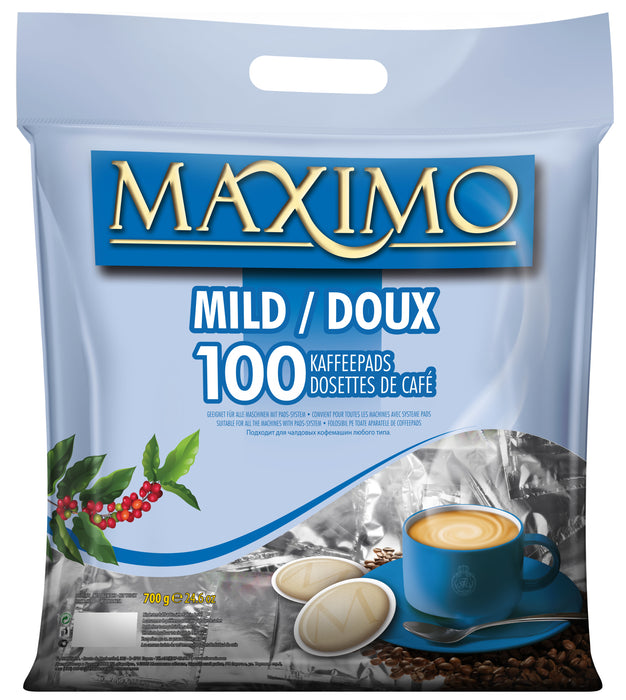 MAXIMO - DOSETTES DE CAFÉ COMPATIBLES SENSEO®* - DOUX - 100 PCS